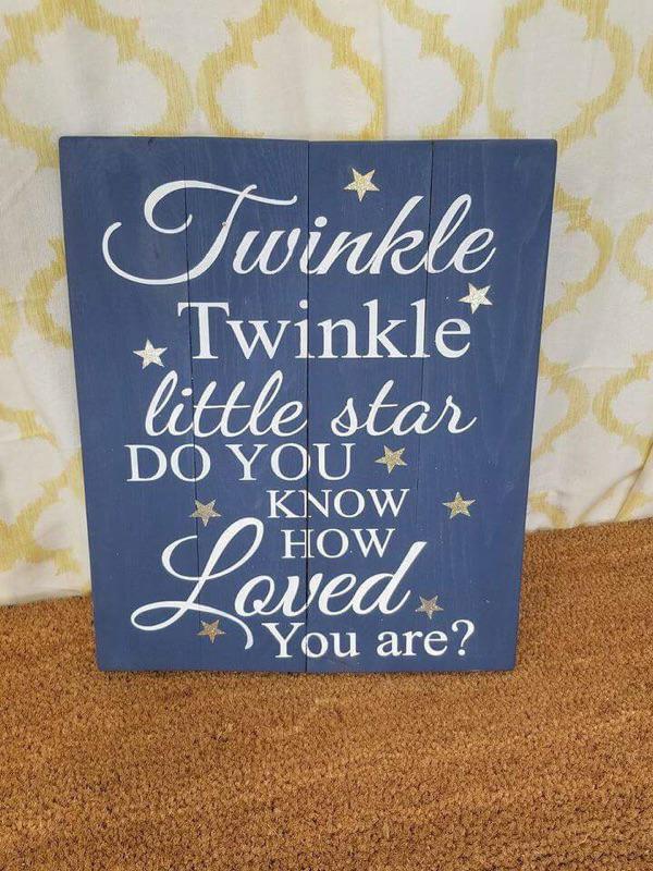 Twinkle twinkle little star 10.5x14