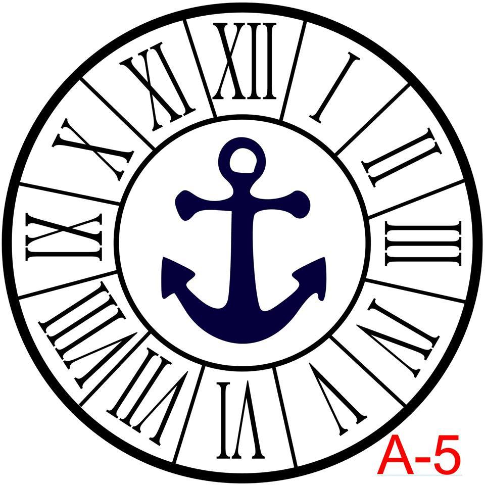 Roman Numerals with border insert anchor  (A-5)