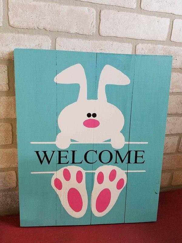 Bunny welcome 10.5x14