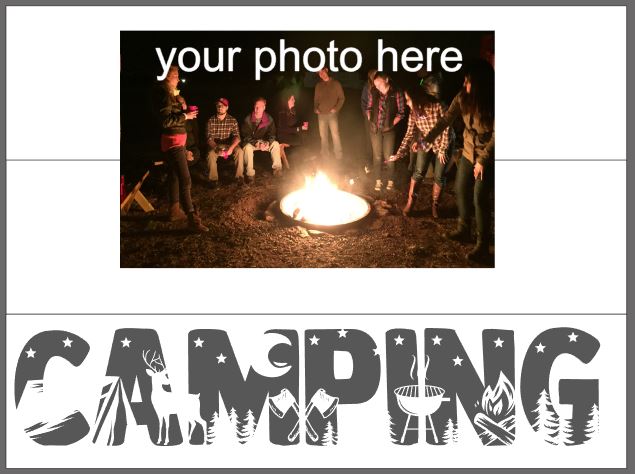 camping with photo