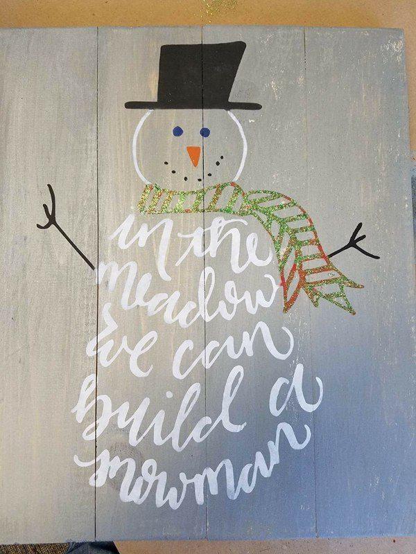 Snowman body words-In the meadow we will build a snowman 14x17